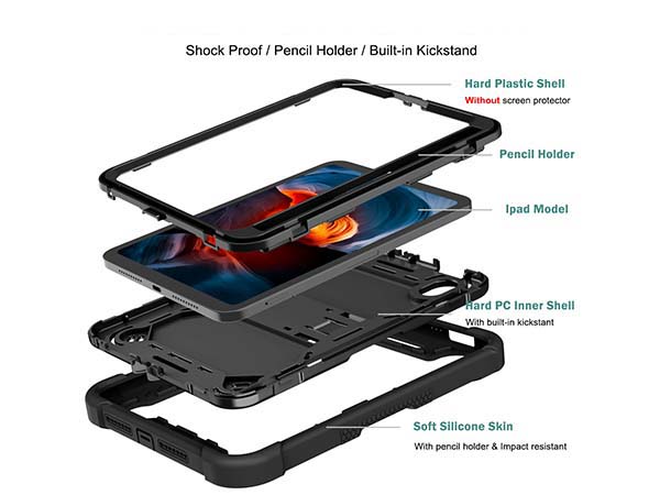 Impact Case for Apple iPad Mini 6 (2021) - Classic Black