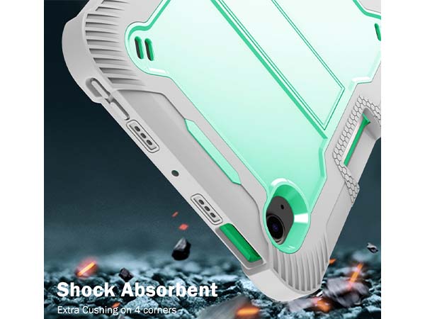 Impact Case for Apple iPad Mini 6 (2021) - Mint/Grey