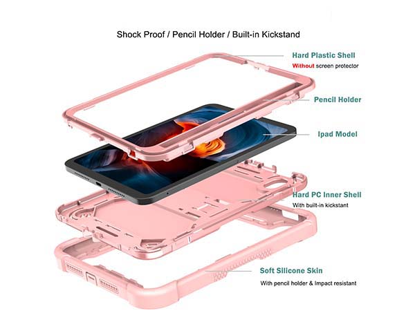 Impact Case for Apple iPad Mini 6 (2021) - Pink