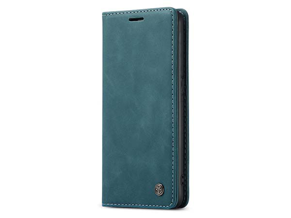 CaseMe Slim Synthetic Leather Wallet Case with Stand for OPPO A94 5G - Teal Leather Wallet Case