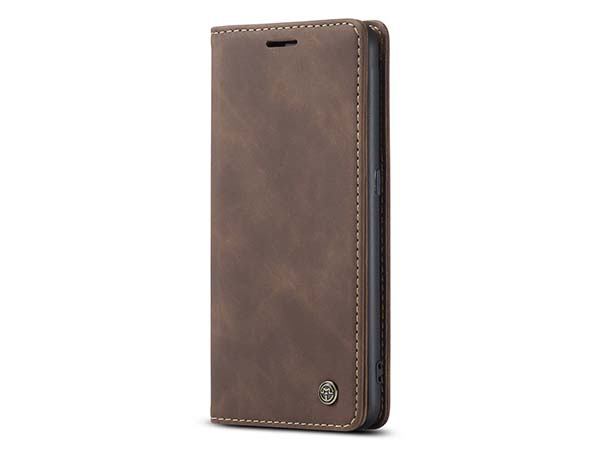 CaseMe Slim Synthetic Leather Wallet Case with Stand for OPPO A94 5G - Chocolate Leather Wallet Case