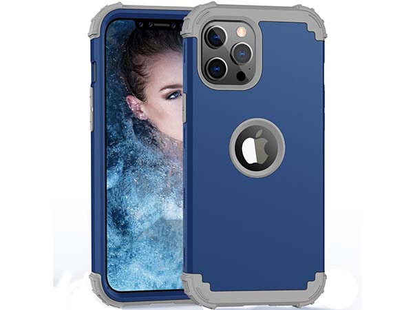 Defender Case for iPhone 12 Pro - Navy Impact Case