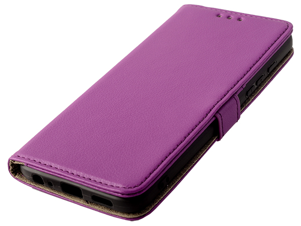 Synthetic Leather Wallet Case with Stand for Motorola Moto G50 5G - Purple