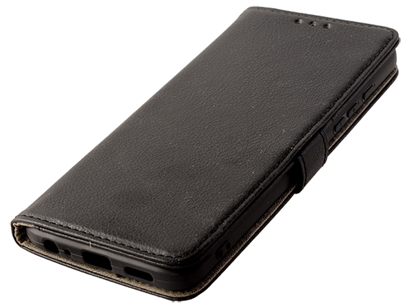 Synthetic Leather Wallet Case with Stand for Motorola Moto G50 5G - Black