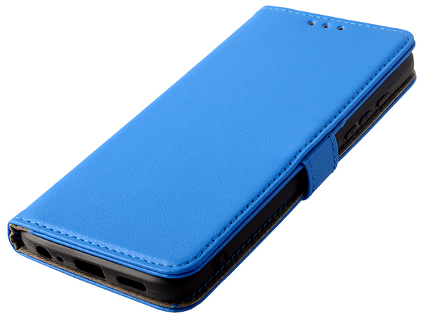 Synthetic Leather Wallet Case with Stand for Motorola Moto G50 5G - Blue