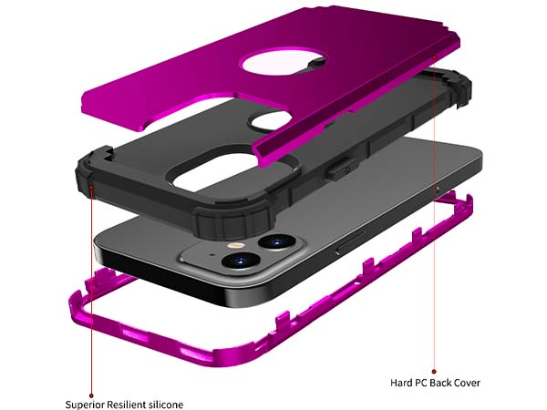 Defender Case for iPhone 12 - Plum