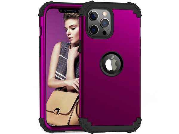 Defender Case for iPhone 12 Pro - Plum Impact Case