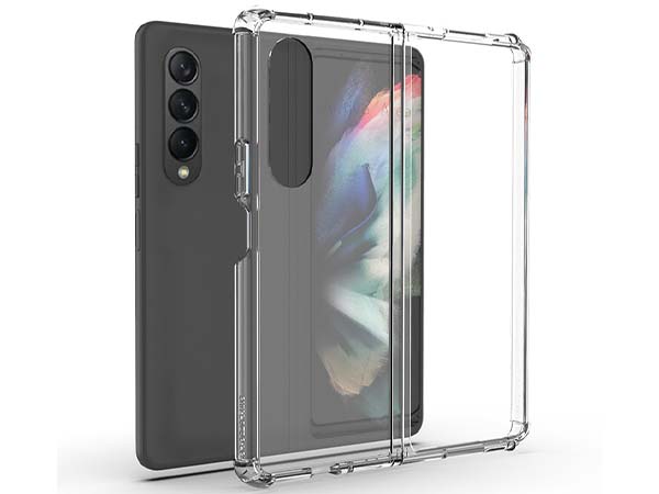 Clear Case with Bumper Edges for Samsung Galaxy Z Fold3 5G - Soft Cover