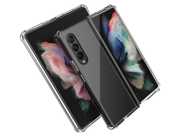 Clear Case with Bumper Edges for Samsung Galaxy Z Fold3 5G