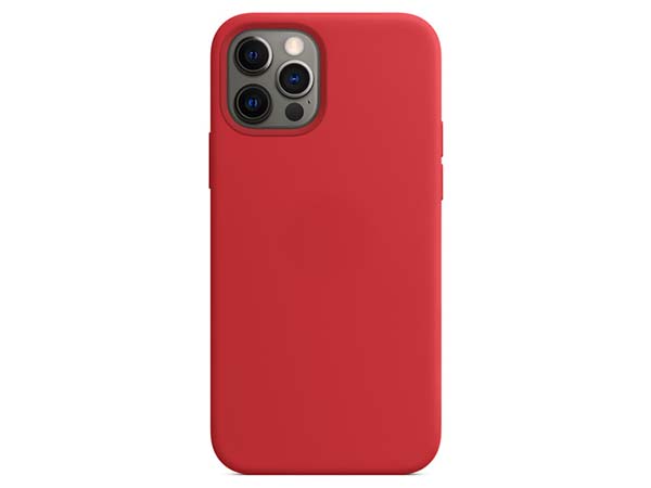 Silicone Case for Apple iPhone 12 Pro - Red Soft Cover