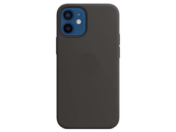 Silicone Case for Apple iPhone 12 Mini - Black Soft Cover