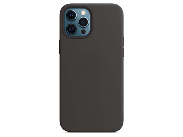 Silicone Case for Apple iPhone 12 Pro Max - Black Soft Cover