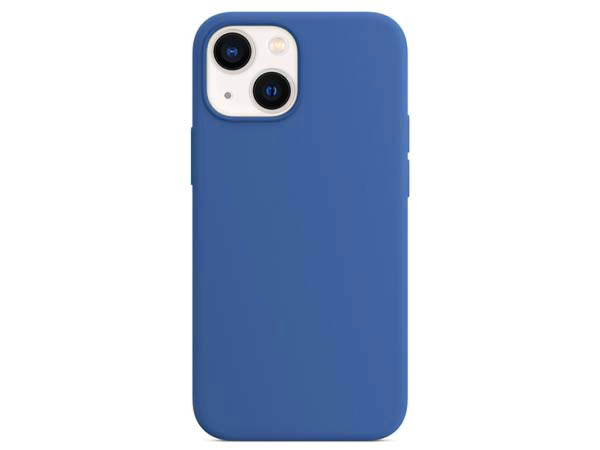 Silicone Case for Apple iPhone 13 Mini - True Blue Soft Cover