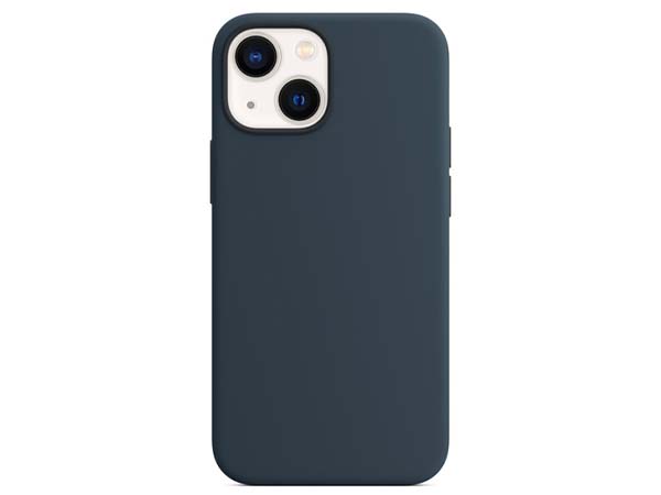 Silicone Case for Apple iPhone 13 Mini - Dark Blue Soft Cover
