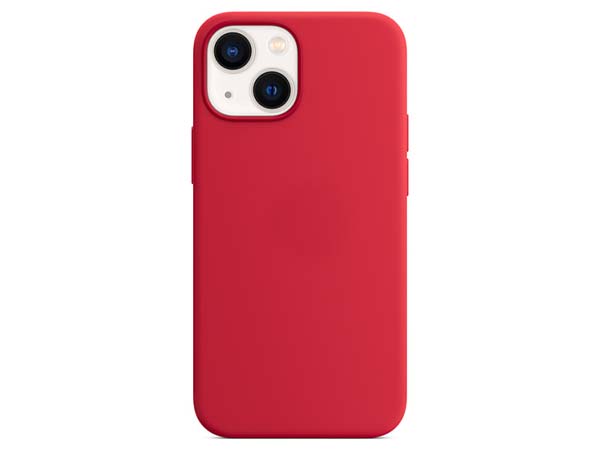 Silicone Case for Apple iPhone 13 Mini - Red Soft Cover