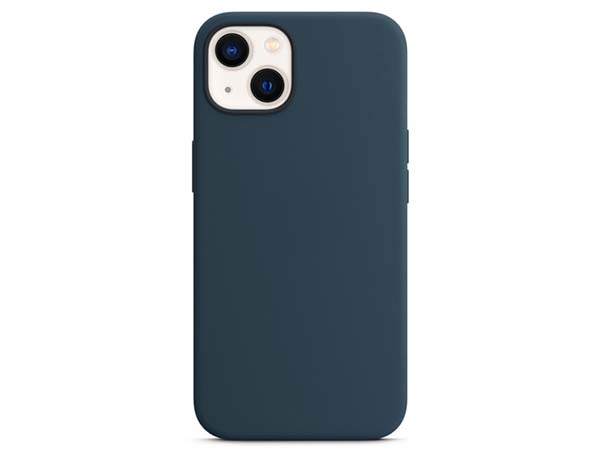 Silicone Case for Apple iPhone 13 - Dark Blue Soft Cover