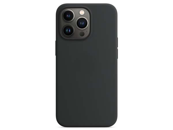Silicone Case for Apple iPhone 13 Pro Max - Black Soft Cover