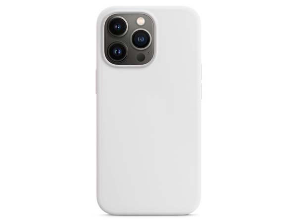 Silicone Case for Apple iPhone 13 Pro Max - White Soft Cover