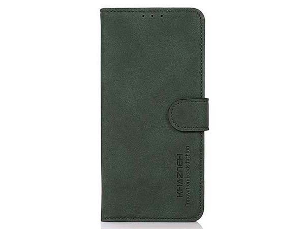 Khazneh Retro Synthetic Leather Wallet Case with Stand for Nokia C30 - Forest Green Leather Wallet Case