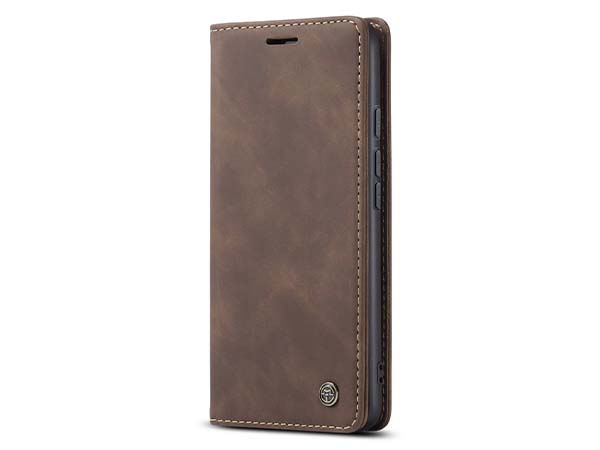CaseMe Slim Synthetic Leather Wallet Case with Stand for Google Pixel 6 - Chocolate Leather Wallet Case