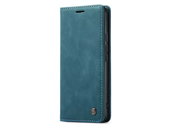 CaseMe Slim Synthetic Leather Wallet Case with Stand for Google Pixel 6 - Teal Leather Wallet Case