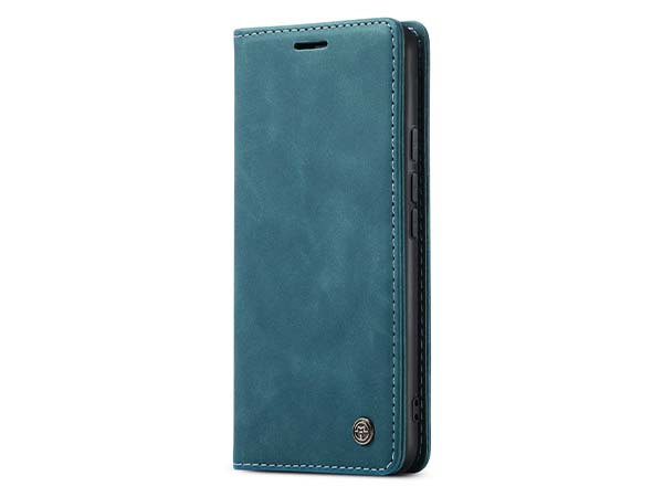 CaseMe Slim Synthetic Leather Wallet Case with Stand for Google Pixel 6 Pro - Teal Leather Wallet Case
