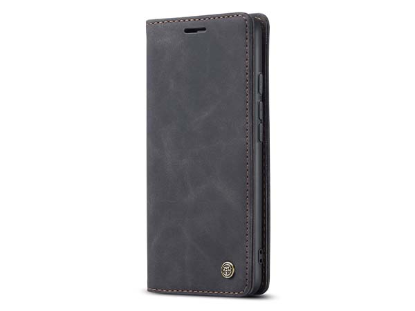 CaseMe Slim Synthetic Leather Wallet Case with Stand for Google Pixel 6 Pro - Charcoal Leather Wallet Case