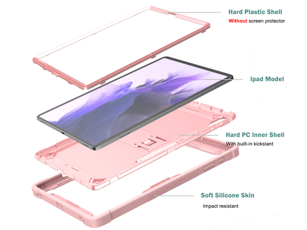 Impact Case for the Samsung Galaxy Tab S7 FE - Pink
