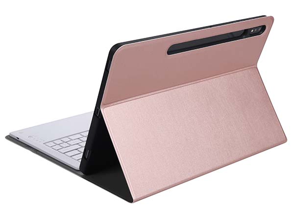 Keyboard and Case for Samsung Galaxy Tab S7 FE - Rose Gold