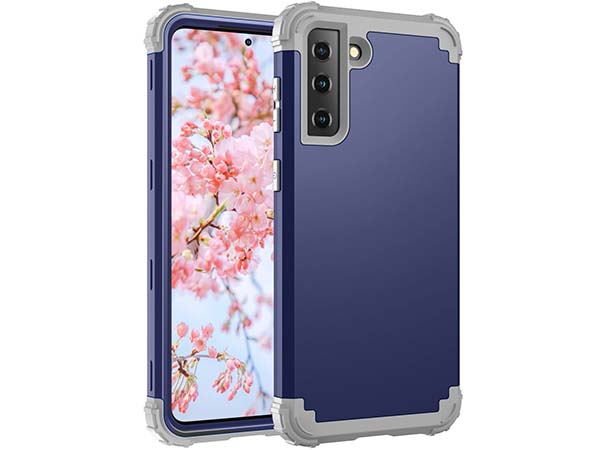 Defender Case for the Samsung Galaxy S21 FE - Navy Impact Case
