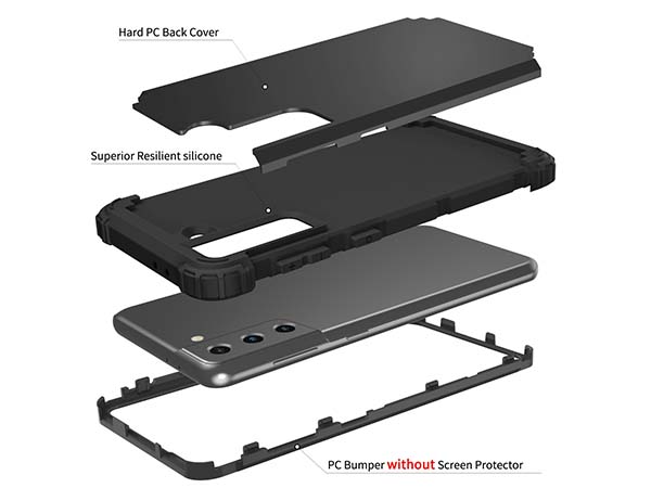 Defender Case for the Samsung Galaxy S21 FE - Black