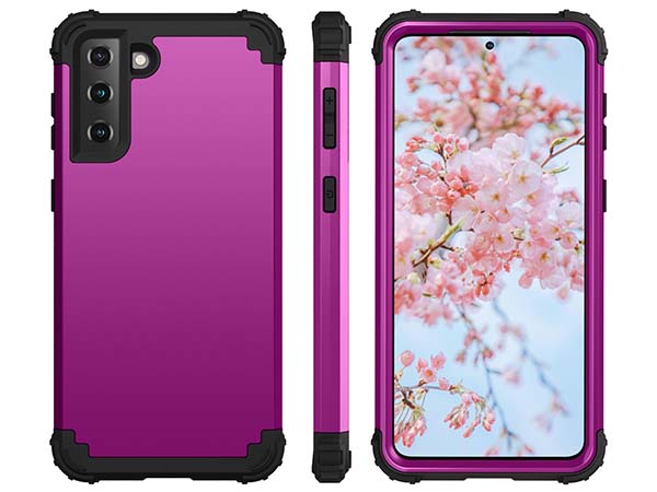 Defender Case for the Samsung Galaxy S21 FE - Purple
