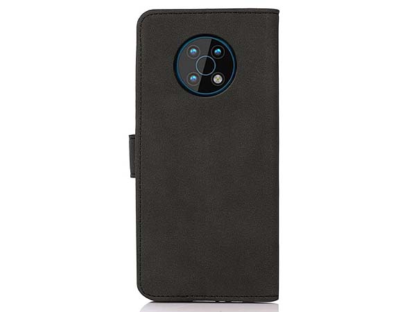 Khazneh Retro Synthetic Leather Wallet Case with Stand for Nokia G50 - Charcoal