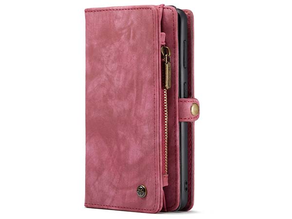 CaseMe 2-in-1 Synthetic Leather Wallet Case for Samsung Galaxy S21 FE - Pink/Blush CaseMe 2-in-1 Synthetic Leather Wallet Case for Samsung Galaxy S21 FE - Pink/Blush
