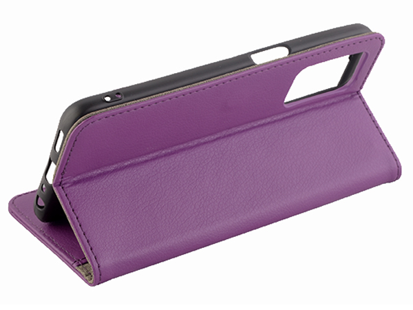 Synthetic Leather Wallet Case with Stand for OPPO A16s - Purple