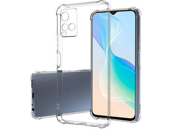 Gel Case with Bumper Edges for Vivo Y33s - Clear Soft Cover