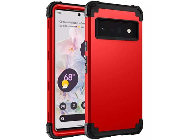 Defender Case for Google Pixel 6 Pro - Red Impact Case