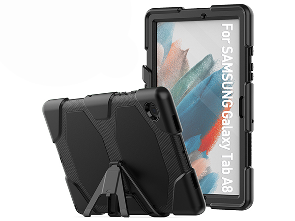 Rugged Case for Samsung Galaxy Tab A8 10.5 (2021) - Black Impact Case