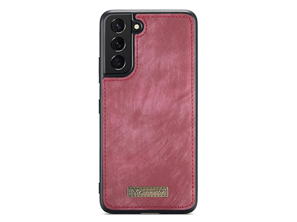 CaseMe 2-in-1 Synthetic Leather Wallet Case for Samsung Galaxy S22+ - Pink/Blush