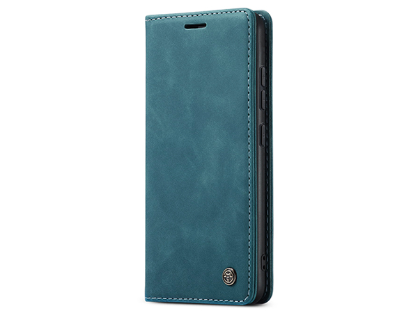 CaseMe Slim Synthetic Leather Wallet Case with Stand for Samsung Galaxy S22 - Teal