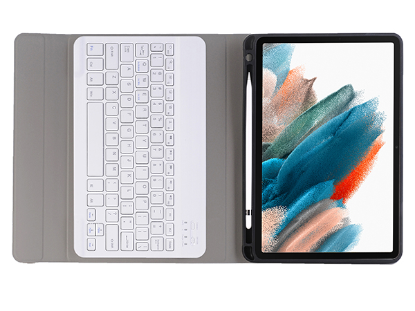 Keyboard and Case for Samsung Tab A8 10.5 (2021) - Rose Gold