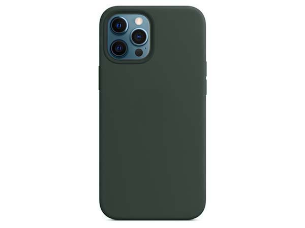 Silicone Case for Apple iPhone 12 Pro Max - Dark Green Soft Cover