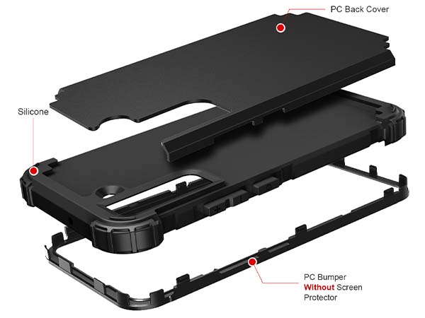 Defender Case for the Samsung Galaxy S22 - Black