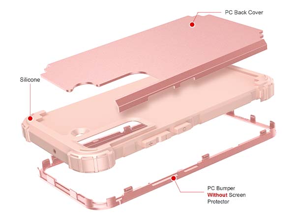 Defender Case for the Samsung Galaxy S22 - Pink