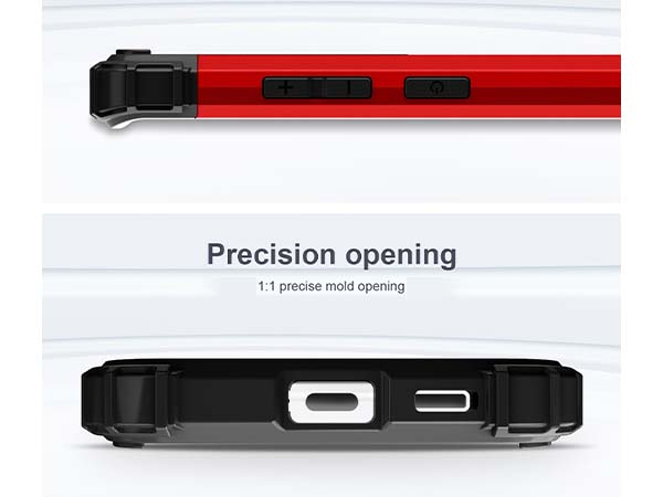 Defender Case for the Samsung Galaxy S22+ - Red/Black