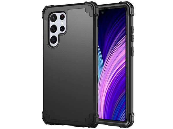 Defender Case for the Samsung Galaxy S22 Ultra - Black Impact Case