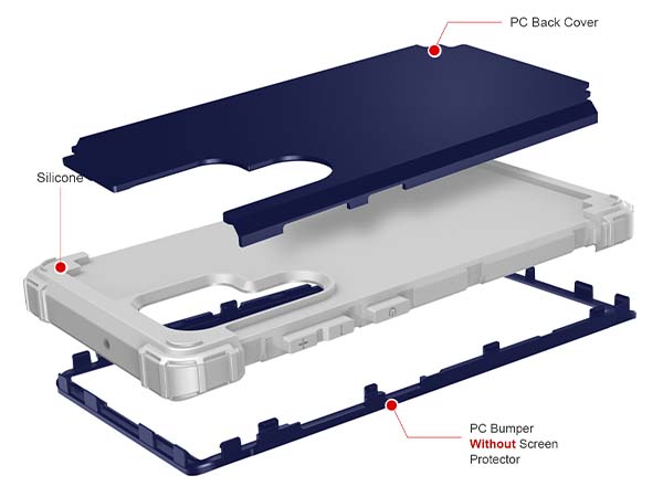 Defender Case for the Samsung Galaxy S22 Ultra - Navy