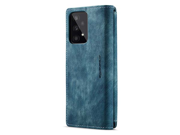 CaseMe Synthetic Leather Wallet Case with Zipper Pocket for Samsung Galaxy A53 - Teal
