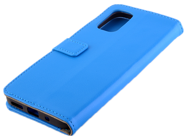 Synthetic Leather Wallet Case with Stand for Nokia G21 - Blue Leather Wallet Case