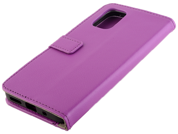 Synthetic Leather Wallet Case with Stand for Nokia G21 - Purple Leather Wallet Case
